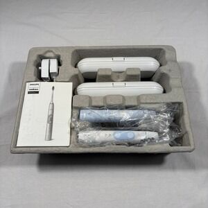 Philips Sonicare Optimal Clean Rechargeable Sonic Toothbrush Set 2pk Travel Case